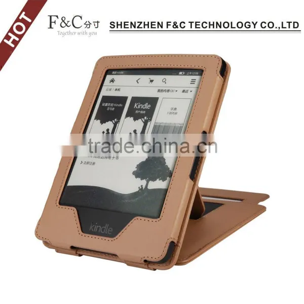 For Amazon Kindle Touch 2014 E-book Leather Case With Stand Function photo-2
