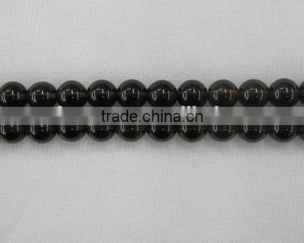 Smoky Quartz Natural Gemstone Round Beads Bracelet photo-6