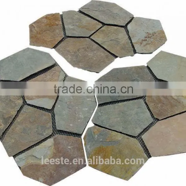 Nice Design Wooden Yellow Slate Pattern photo-2