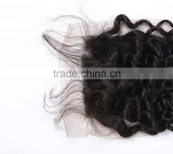 7a Brazilian Kinky Curly Closure Human Hair Lace Brazilian Curly Virgin Hair Wet And Wavy Closure Brazillian Curly Lace Closure photo-5