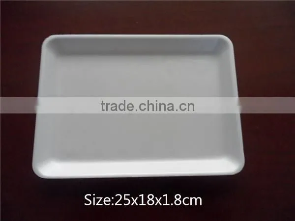 White ps Foam Disposable Containers Food Packaging Trays