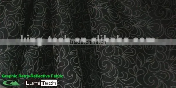 Grape Pattern Reflective Printing T/C Woven Print Fabric Reflective Waist Coat photo-4