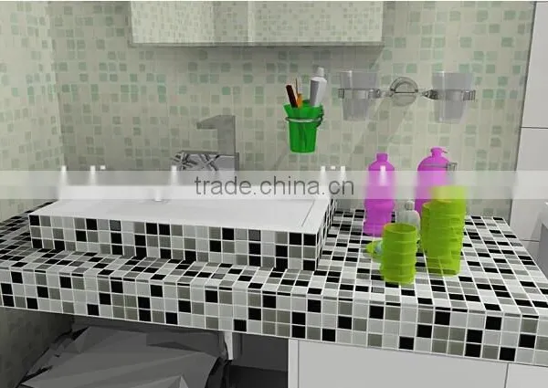 Glass Mosaic Tile for the Bathroom Wall