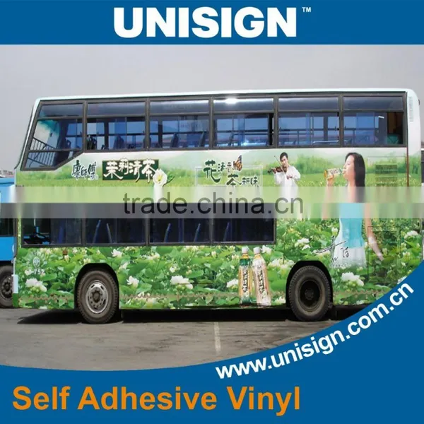 Unisign Monomeric Self Adhesive Vinyl Sheet Glossy/Matt White Eco Solvent Large Format Printing PVC Roll photo-3