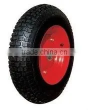 Pneumatic Rubber Wheel PR3007 4.50-8 Steel Rim Wheelbarrow Wheels photo-4