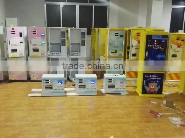 Wall Mounted Space Saving Bill Exchange to Token Machine for Crane Amusement and Commercial Laundromat photo-6