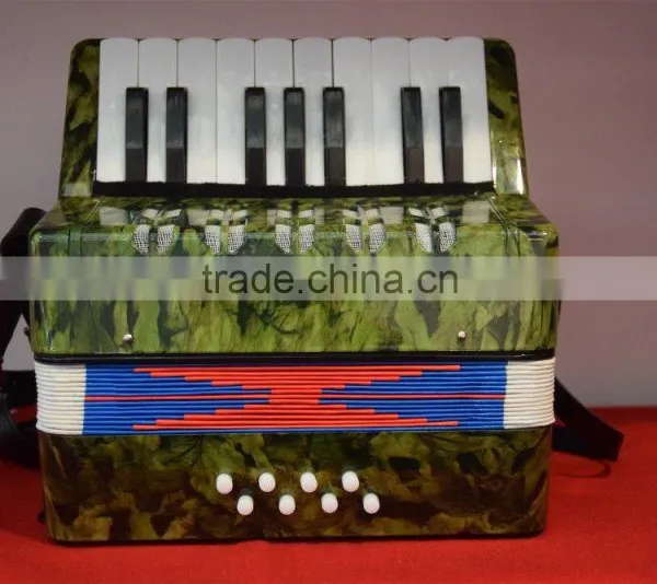 Good Quality New Hot 17-Key 8 Bass Kids Children Mini Small Accordion Educational Musical Instrument Toy Great Gift