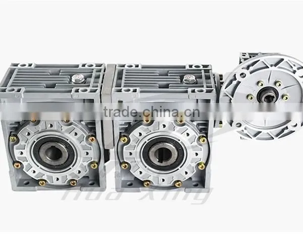 Aluminum Cast Iron Housing Double Stage NMRW025-150 Worm Speed Reducer Reduce Reductor Reduction Gearbox for Winch Sliding Door photo-4