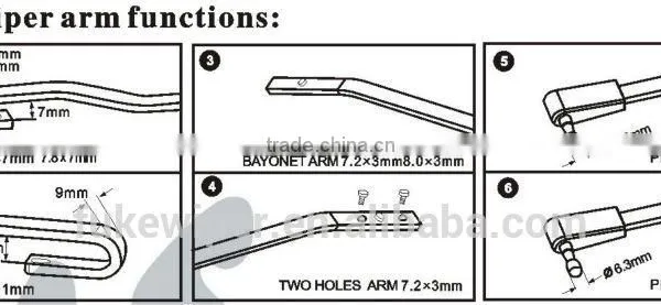 Automobiles & Motorcycles Universal Conventional Frame Wiper Blade From 10'' to 28'' photo-5