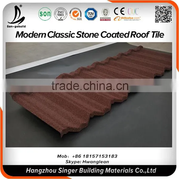 High Quality Stone Coated Metal Roof Tile/Galvanized Steel Sheet/Corrugated Metal Roofing Sheet photo-3