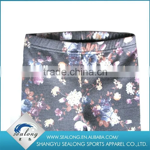 2016 Summer Children Leggings Hot Jeans Pants Printed Denim Kids Leggings photo-3