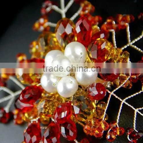 Natural Freshwater Pearl Crystal Handmade Brooch photo-3