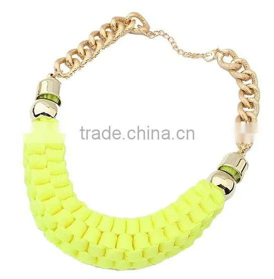 2015 Factory New Products Handmade Fabric Necklace photo-4