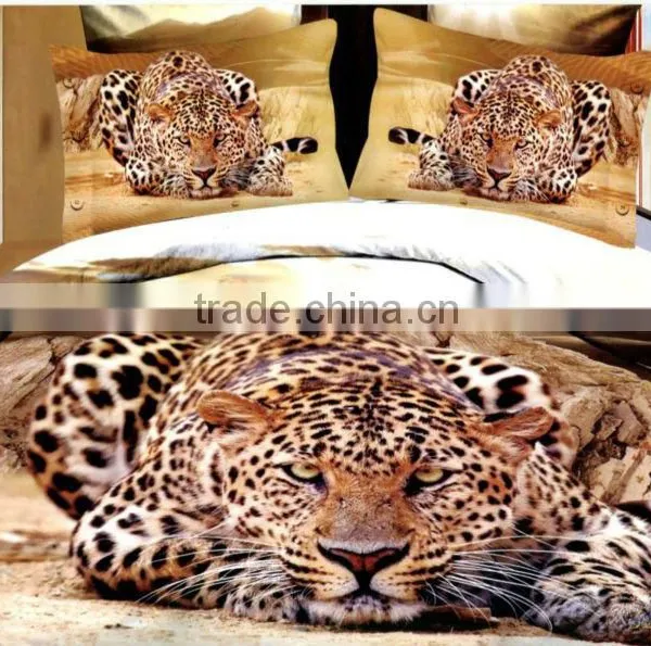 3D Tiger 4 Pcs Home Bedding Set /3D Bed Sheet Set Home Textile