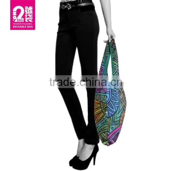 Nylon Make Up Bag Nylon Beach Bag With Zipper Pocket photo-5