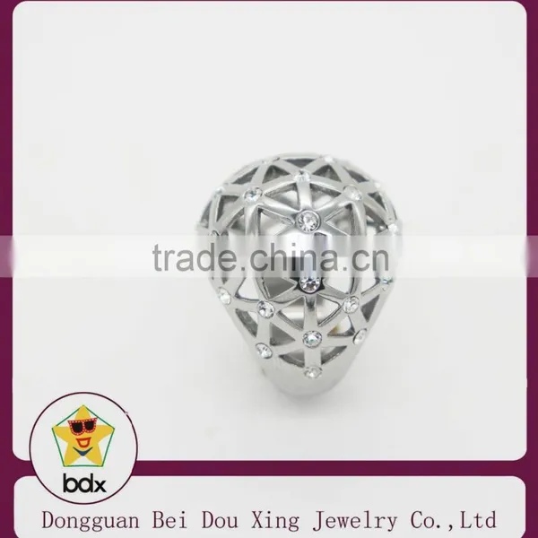 Hollow Ball High Quality Specials Silver Plated Jewelry Fashion Cute Women Classic Zircon Crystal Ring photo-2