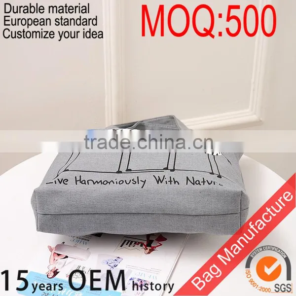 Promotional Cotton Wholesale Foldable Reusable Grocery Bag for Shopping photo-3
