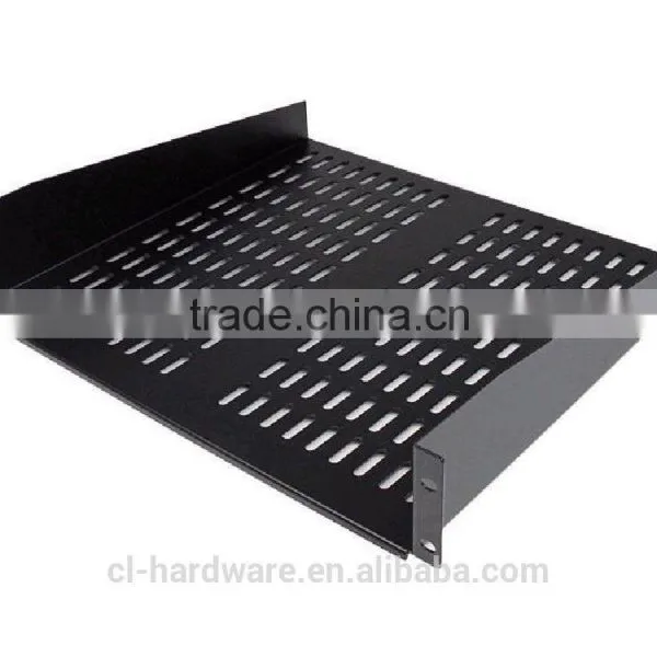 2U Universal Vented Rack Mount Cantilever With Fixed Server Cabinet Shelf photo-4