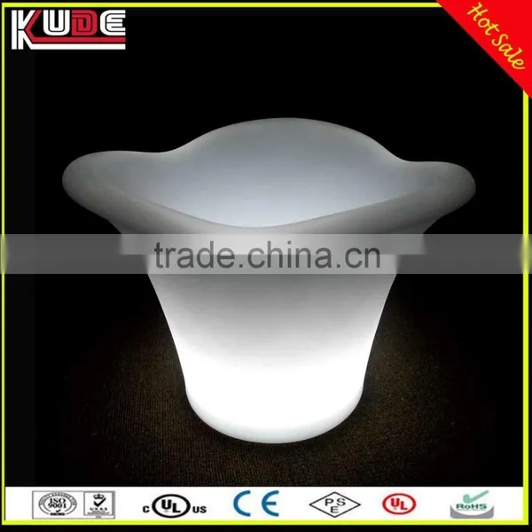 RGB Light Colors Changing PE Plastic Material LED Ice Bucket For Bar Party Used photo-6