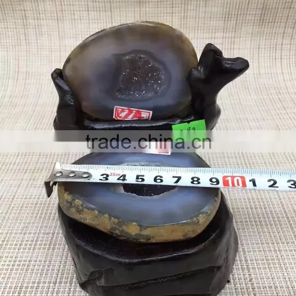 Natural Agate Geode For Sale Crystal Feng Shui Ornaments photo-3