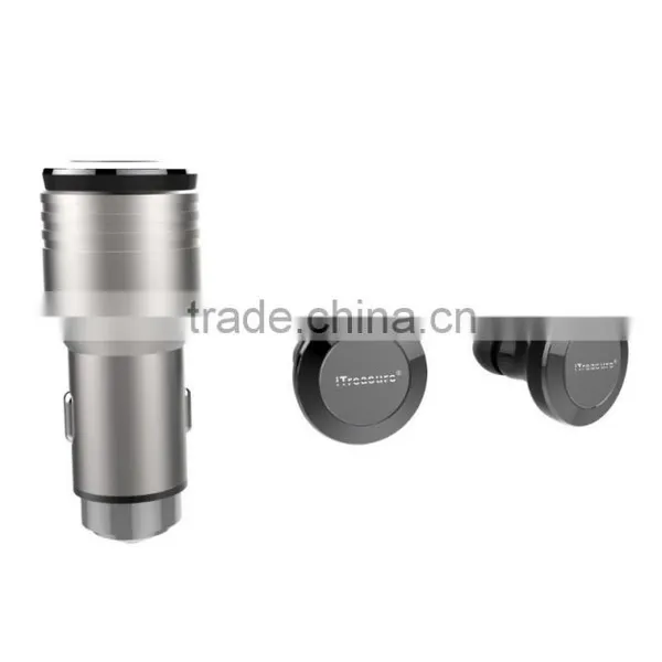 Bluetooth V4.1 USB Earphone Car Charger Super Mini Bluetooth Headset photo-2