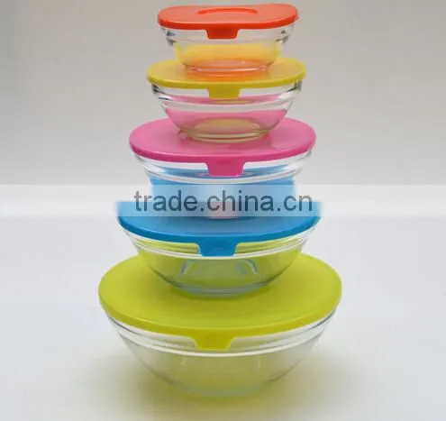 HOT SELLING 5 PIECES GLASS BOWL SET photo-3