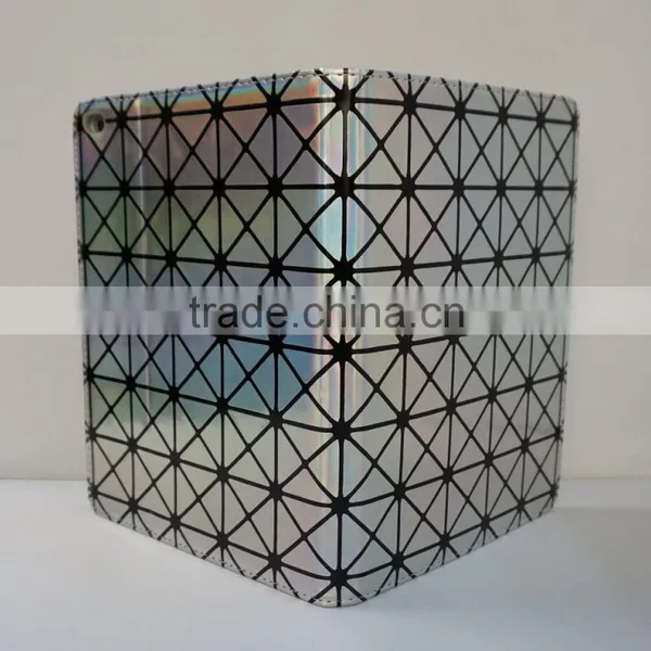 Wholesale OEM Premium Shiny Laser pu Leather Stand Case for IPad Pro photo-3