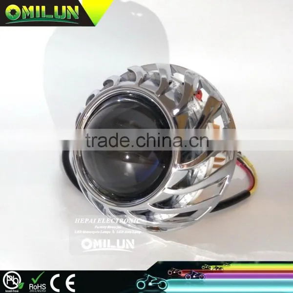 Factory Direct Hot Motorcycle Projector Headlight With Angel Eye /Projector Lamp photo-2
