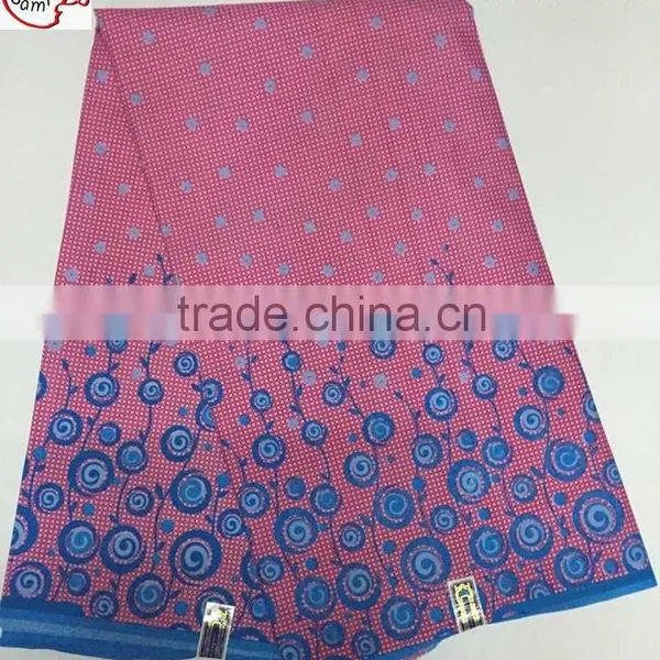 Lwax-1012-10 Pink African Jacquard Style Cheap Wholesale African Wax Print Fabric