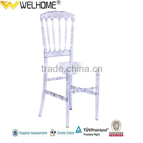 Polycarbonate Clear Resin Napoleon Chair