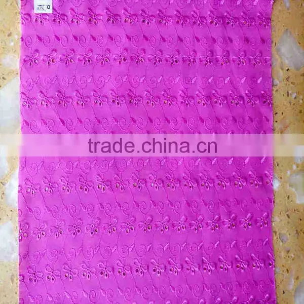 WHOLESALE T/C COLOR 42/43 EMBROIDERY FABRICS photo-2