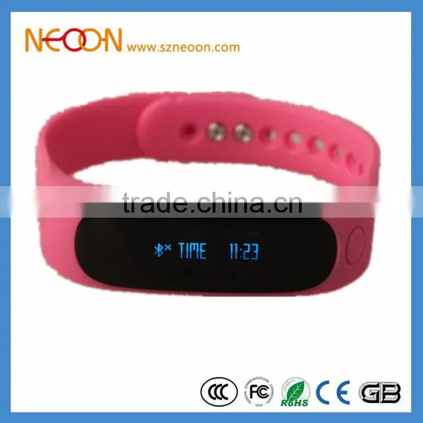 Smart Wristband E02 Touch Screen Better Than Xiaomi MiBand Bracelet For Android 4.3 IOS 7.0 Waterproof Tracker Fitness Wristband photo-4