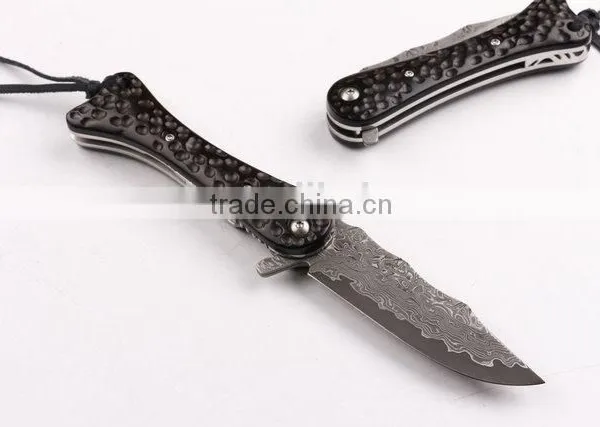 OEM Damascus Steel Blade Hunting Knife With G10 Handle photo-2