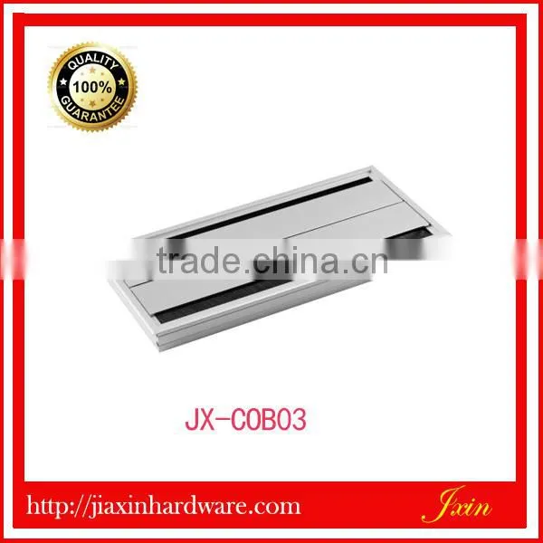 Double Open Office Desk Aluminum Alloy Brush Matt Desktop Cover