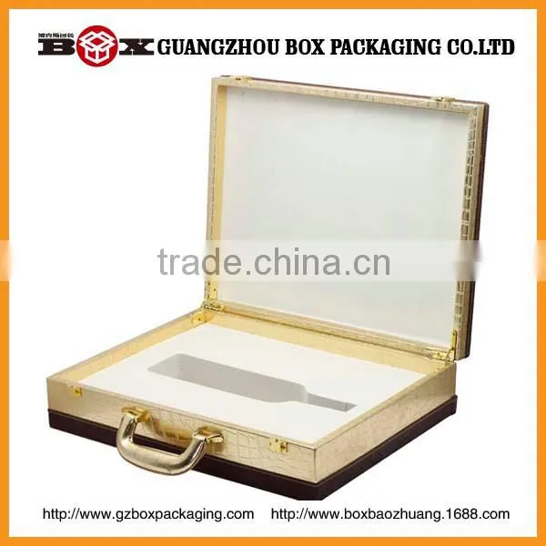 High Grade Popular Fancy Leather Red-wine Handle Case photo-3
