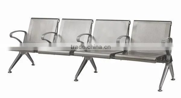 4 Seats Stainless Steel Metal Waiting Room Chairs photo-2
