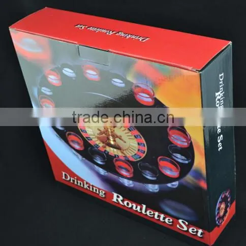 Shot Glass Roulette Drinking Game Set , Russian Turntable Wine Set , Holiday Drinking Game photo-2
