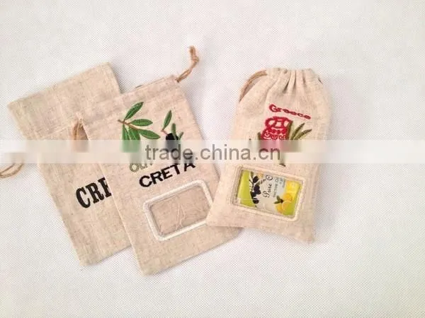 ECO-FRIENDLY HIGHT DENSITY MINI JUTE BAG WITH WINDOW photo-2