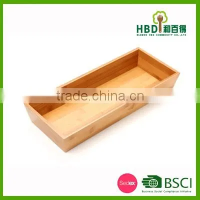 2016 Colorful Bamboo Organizer Tray, Multifunction Cultery Organizer photo-3