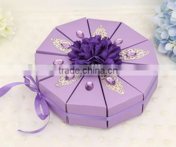 Hot Sale Purple Favour Boxes Red Wedding Favor Boxes Pink Favour Boxes Wholesale photo-6
