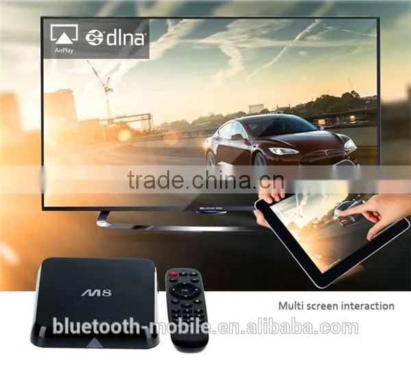 Bluetooth Audio Play Store App Android 4.4 os M8s tv Box Dual Band Wifi M8s Ott Amlogic S812 Firmware Player photo-2