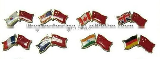 2015 Wholesale High Quality Customized Logo Metal Flag Emblem Pin