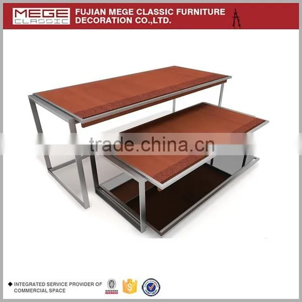 MDF High-low Display Table For Showing Shoes And Clothes photo-4