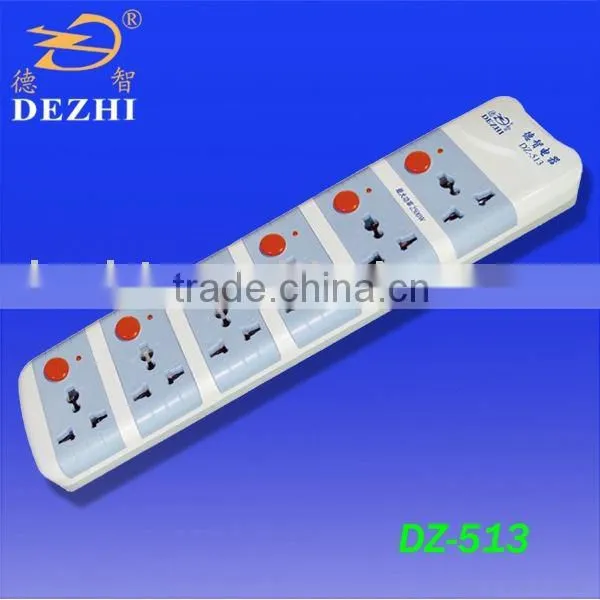 DZ-413 6-way multi-control electrical outlet(socket,electrical socket)