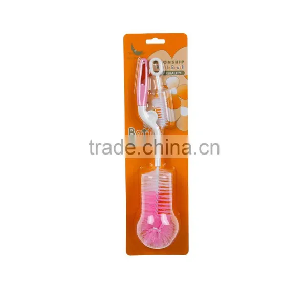 2016 Easy Revolving Bottle and Nipple Baby Brush Set photo-3