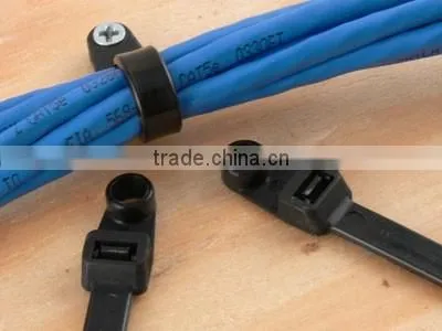 UL CE ROHS Approval,plastic Self Locking Cable Tie / Mountable Head Cable Tie photo-5