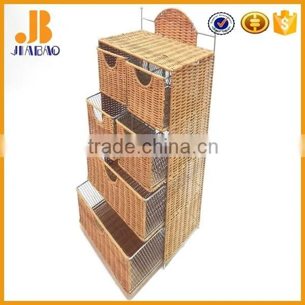 Natrual Rattan Living Rooom Storage Cabinet photo-3
