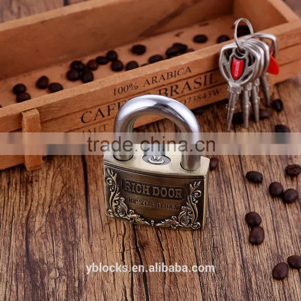 Factory Supply Mini Safety Luggage Brass Padlock