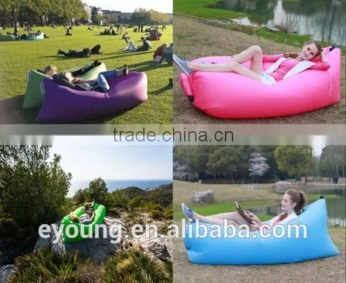 Fast Inflatable Lounger Chair Air Lazy Bean Bag Air Sleeping Bag Inflatable Air Sofa photo-3