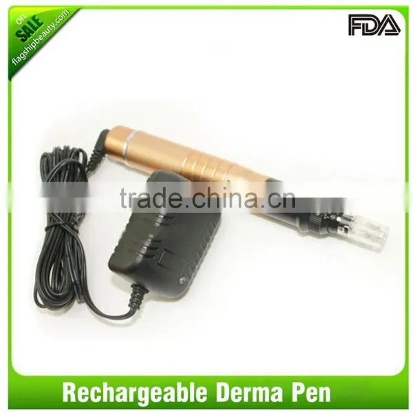 2016 Best Rechargeable Electric Needle Cartridge Automatic Derma Roller Pen photo-3